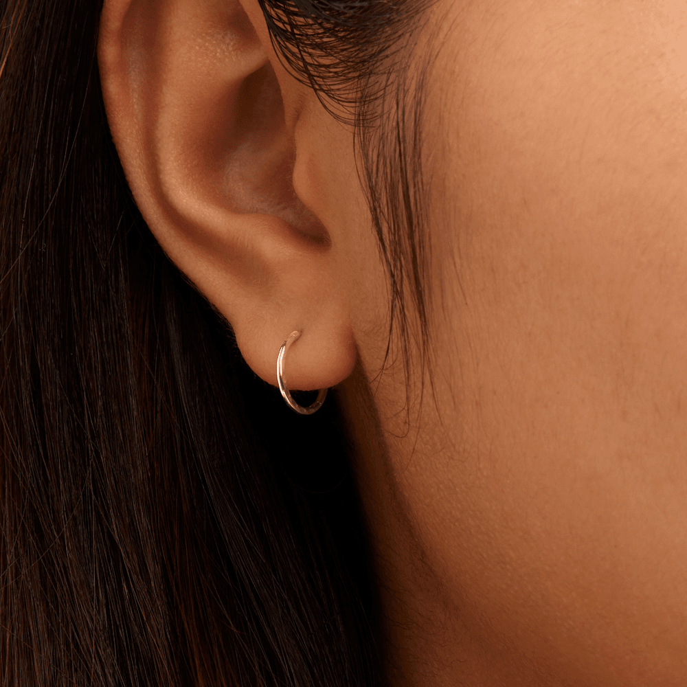 8mm Faceted Sleeper in Sterling Silver Earrings Bevilles 