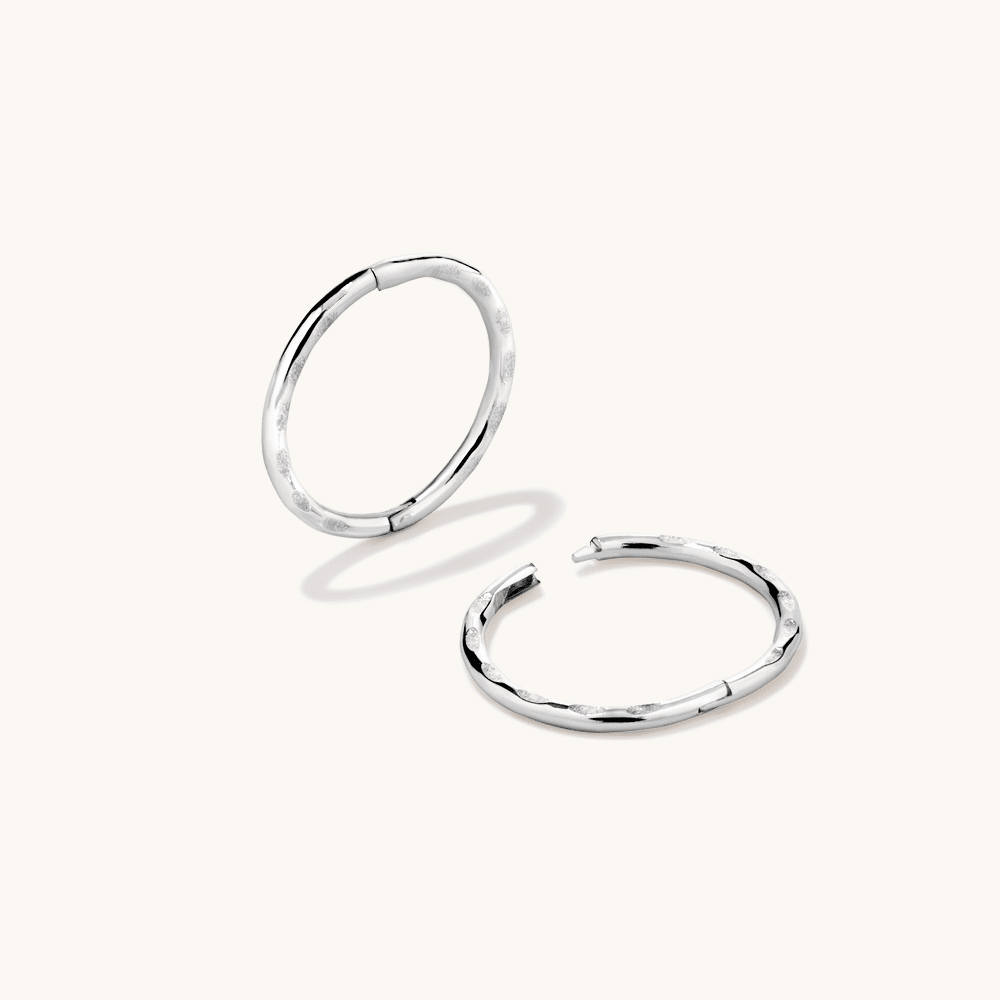 10mm Faceted Sleeper in Sterling Silver Earrings Bevilles 