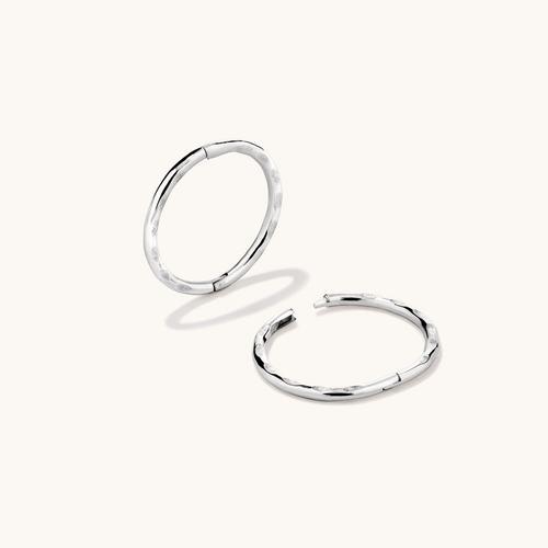 10mm Faceted Sleeper in Sterling Silver Earrings Bevilles 