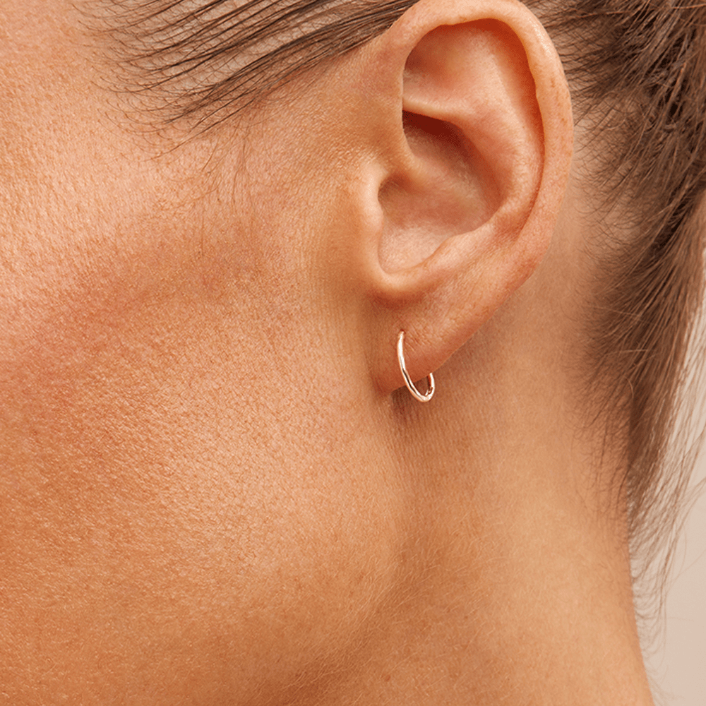 10mm Faceted Sleeper in Sterling Silver Earrings Bevilles 