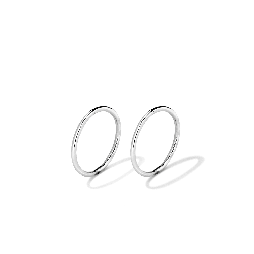 12mm Faceted Sleeper in Sterling Silver Earrings Bevilles 