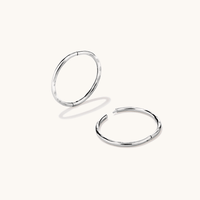12mm Faceted Sleeper in Sterling Silver Earrings Bevilles 