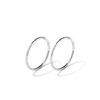 14mm Faceted Sleeper Earrings in Sterling Silver Earrings Bevilles 