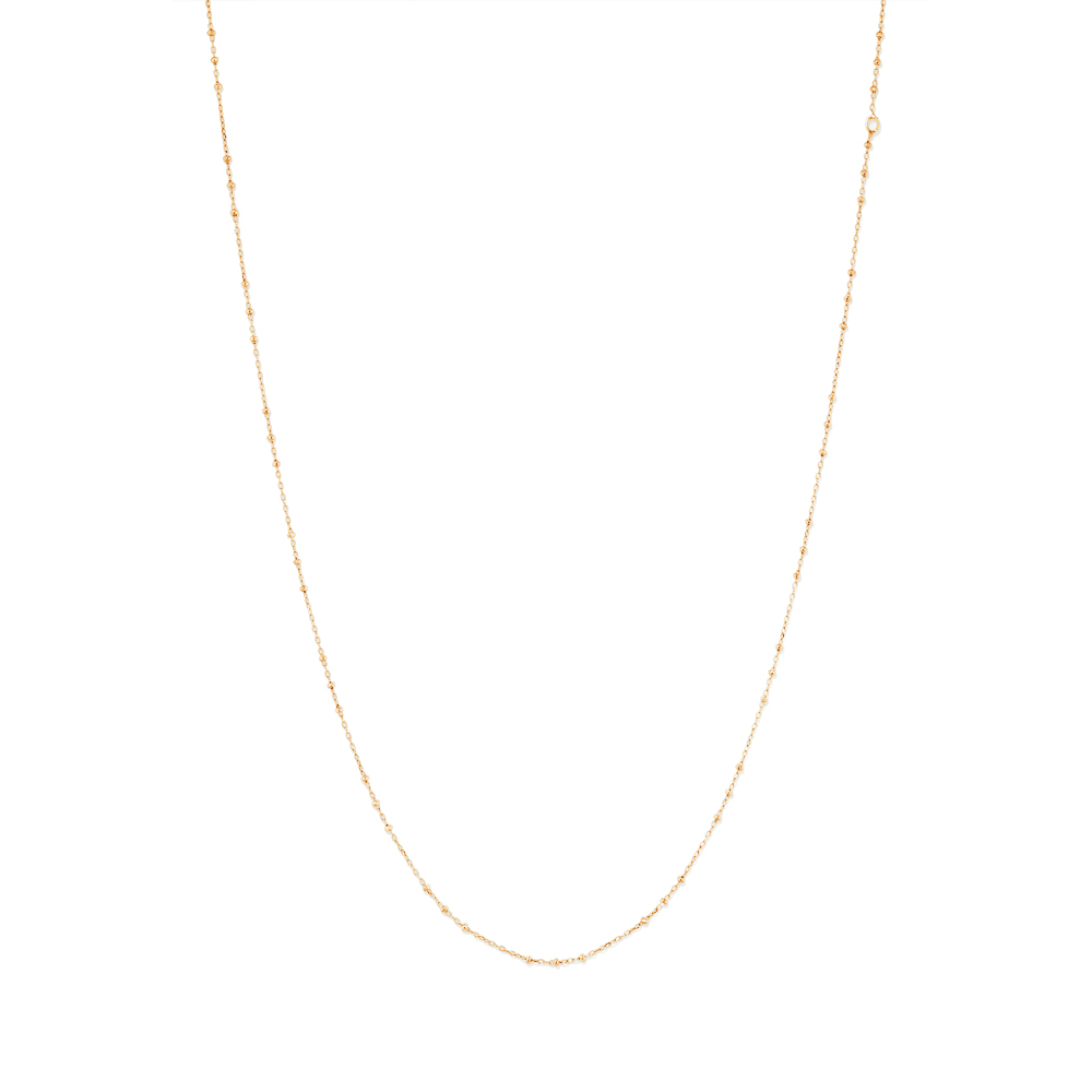 50cm 3 Ball Cable Chain Necklace in 18kt Yellow Gold Plated Sterling Silver Necklaces Bevilles 