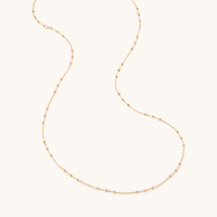 50cm 3 Ball Cable Chain Necklace in 18kt Yellow Gold Plated Sterling Silver Necklaces Bevilles 