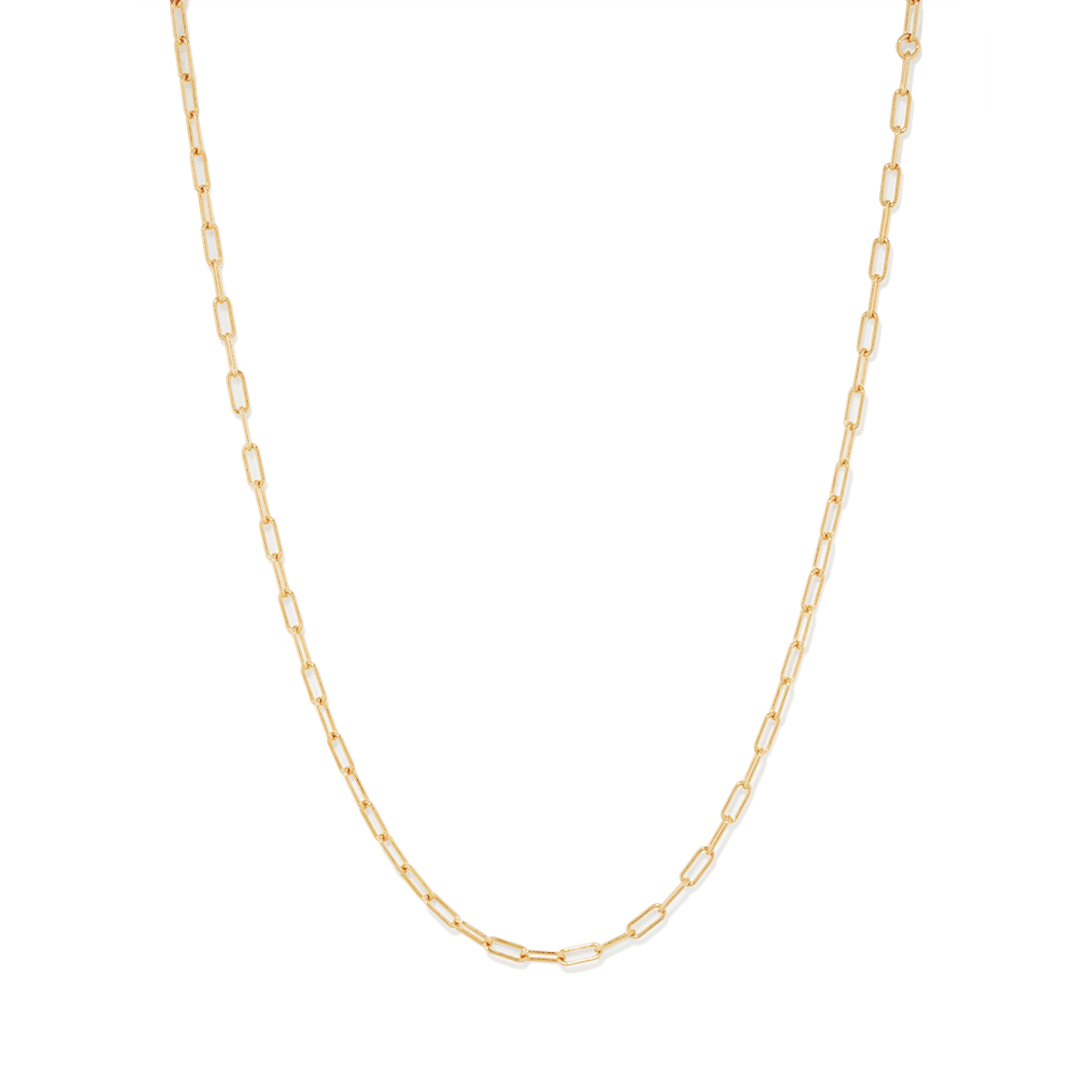 50cm Rolo Chain Necklace in 18kt Yellow Gold Plated Sterling Silver Necklaces Bevilles 