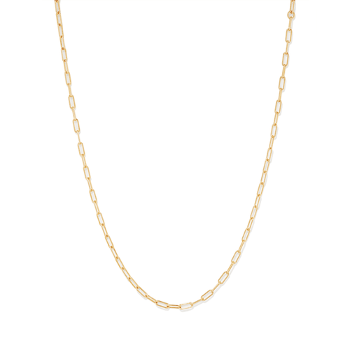 50cm Rolo Chain Necklace in 18kt Yellow Gold Plated Sterling Silver Necklaces Bevilles 