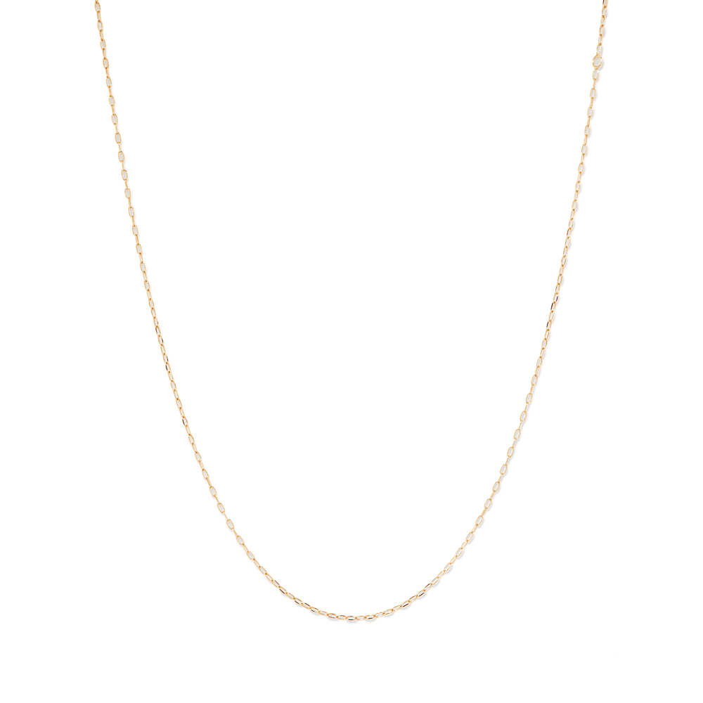 45cm Paperclip Chain in 18kt Yellow Gold Plated Sterling Silver Necklaces Bevilles 