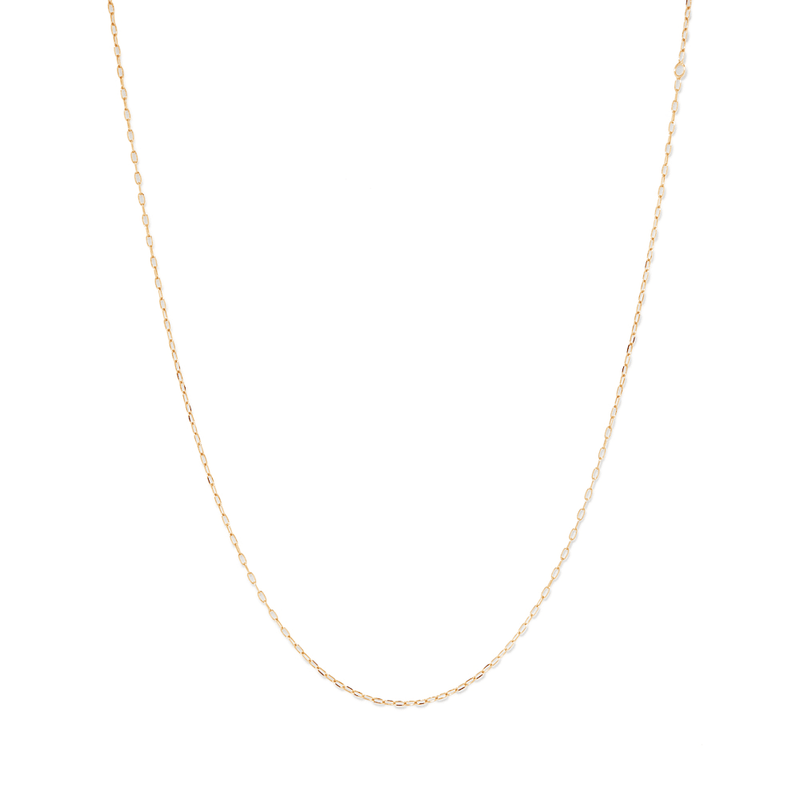 45cm Paperclip Chain in 18kt Yellow Gold Plated Sterling Silver Necklaces Bevilles 