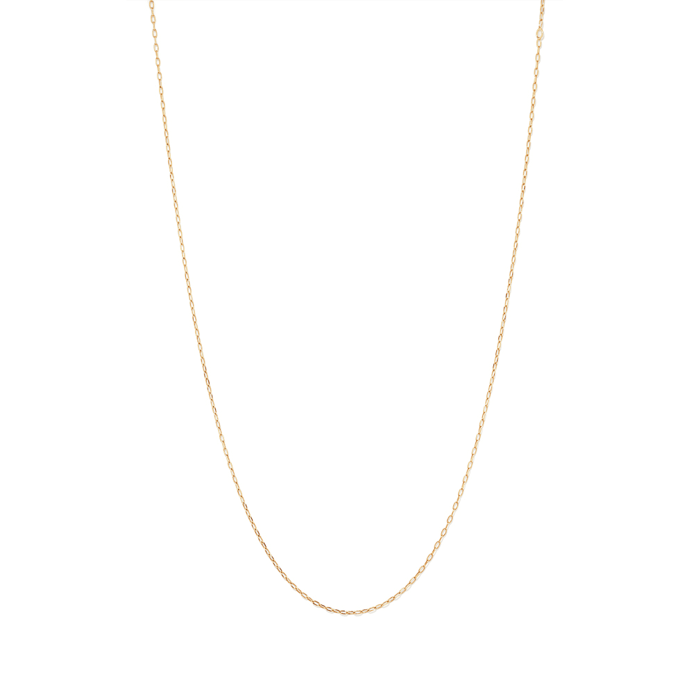 55cm Paperclip Chain in 18kt Gold Plated Sterling Silver Necklaces Bevilles 