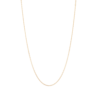 55cm Paperclip Chain in 18kt Gold Plated Sterling Silver Necklaces Bevilles 