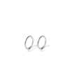 8mm Twist Sleeper in Sterling Silver Earrings Bevilles 