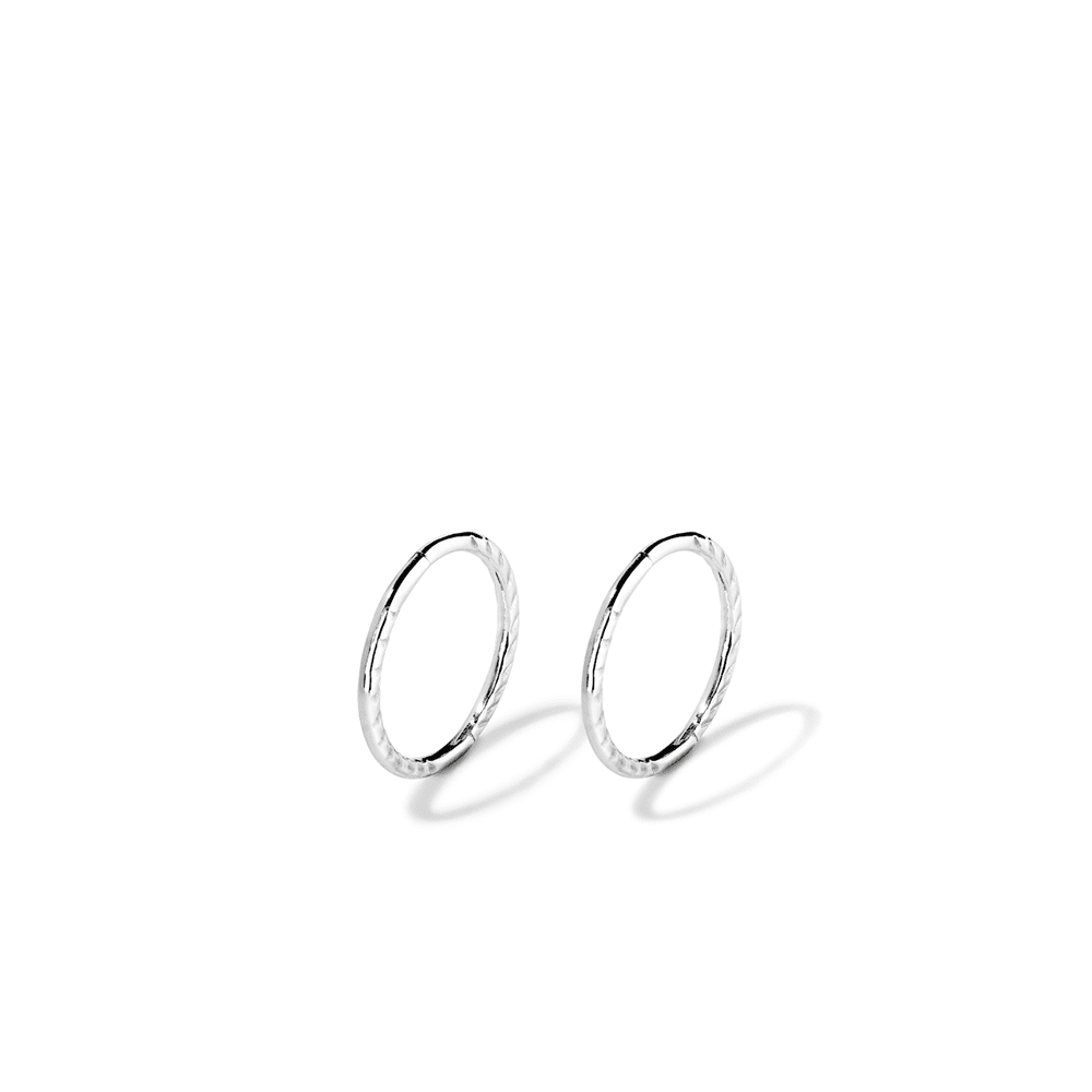 10mm Twist Sleeper in Sterling Silver Earrings Bevilles 