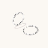 10mm Twist Sleeper in Sterling Silver Earrings Bevilles 