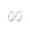 14mm Twist Sleeper Earrings in Sterling Silver Earrings Bevilles 