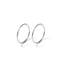 14mm Twist Sleeper Earrings in Sterling Silver Earrings Bevilles 