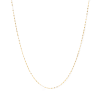55cm 1.5mm Width Mirror Chain in 9kt Yellow Gold Necklaces Bevilles 