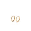 14mm Half Round Huggies in 18kt Gold Plated Sterling Silver Earrings Bevilles 