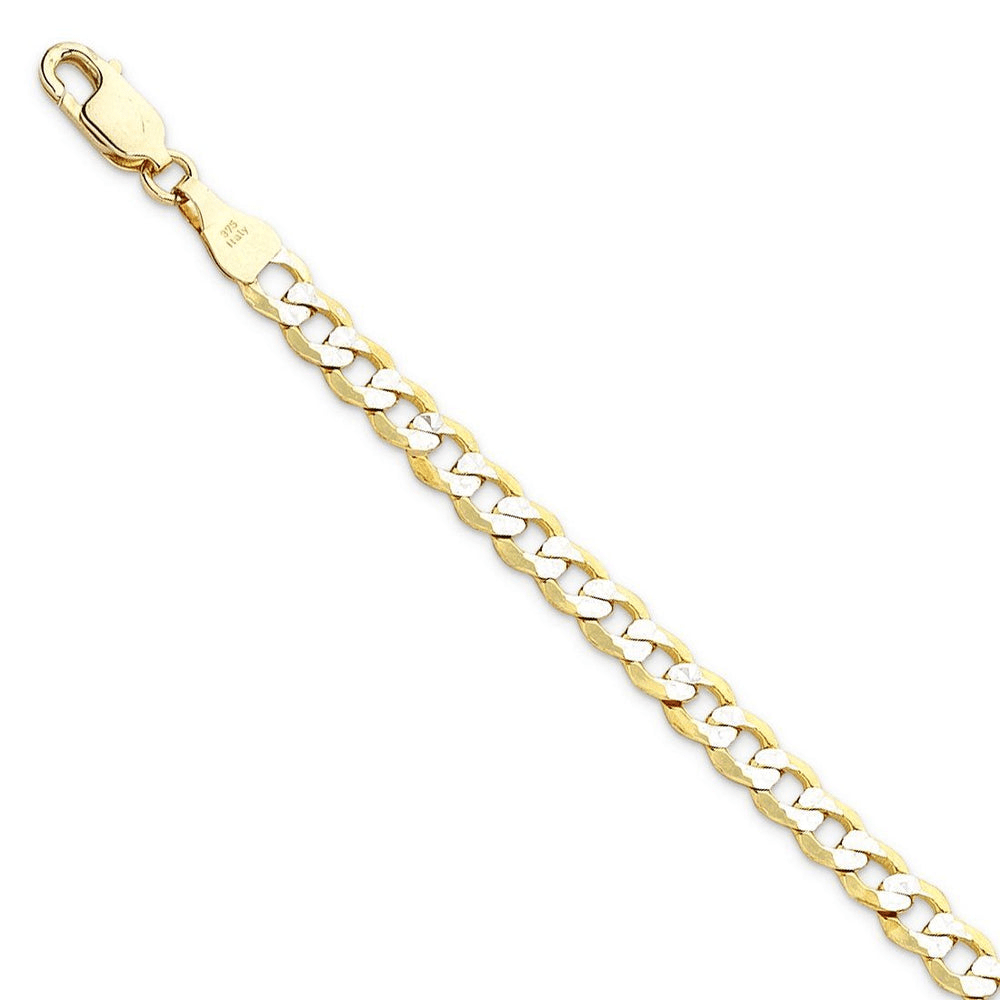 50cm Curb Chain in 9kt and Bonded Gold Silver Filled Necklaces Bevilles 