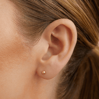 3mm Ball Studs in 9kt Yellow Bonded Gold Earrings Bevilles 