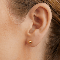 4mm Ball Studs in 9kt Yellow Bonded Gold Earrings Bevilles 