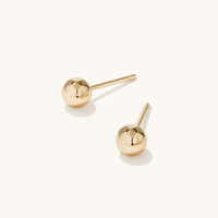 5mm Ball Studs in 9kt Yellow Bonded Gold Earrings Bevilles 