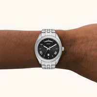 Fossil Campbell Silver Tone Watch FS6139 Watches Bevilles 