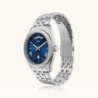 Fossil Campbell Silver Tone Watch FS6140 Watches Bevilles 