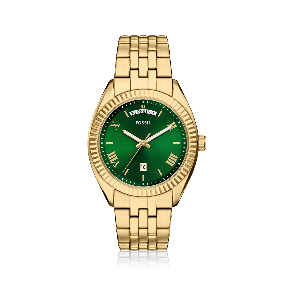 Fossil Campbell Gold Tone Watch FS6142 Watches Bevilles 