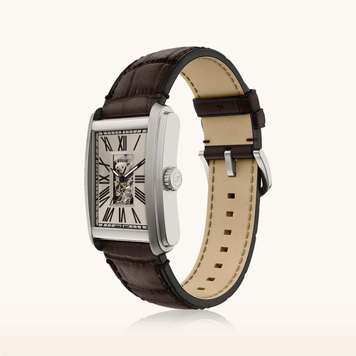 Fossil Carraway Brown Leather Watch ME3272 Watches Bevilles 