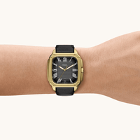 Fossil Crosby Black Leather Watch FS6151 Watches Bevilles 