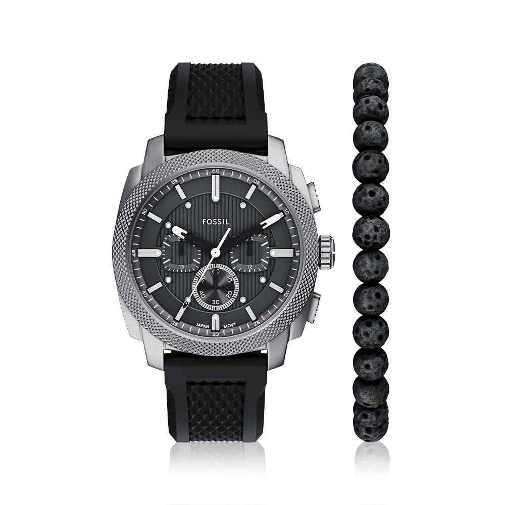 Fossil Machine Chronograph Watch Gift Set FS6145SET Watches Bevilles 