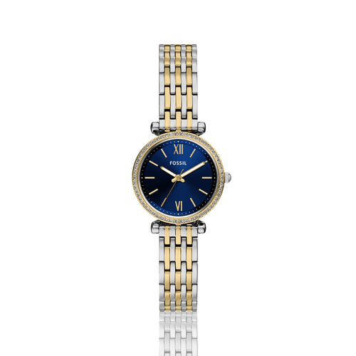 Fossil Carlie Two-Tone Silver and Gold Watch ES5438 Watches Bevilles 