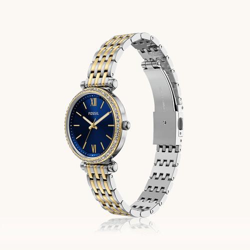 Fossil Carlie Two-Tone Silver and Gold Watch ES5438 Watches Bevilles 