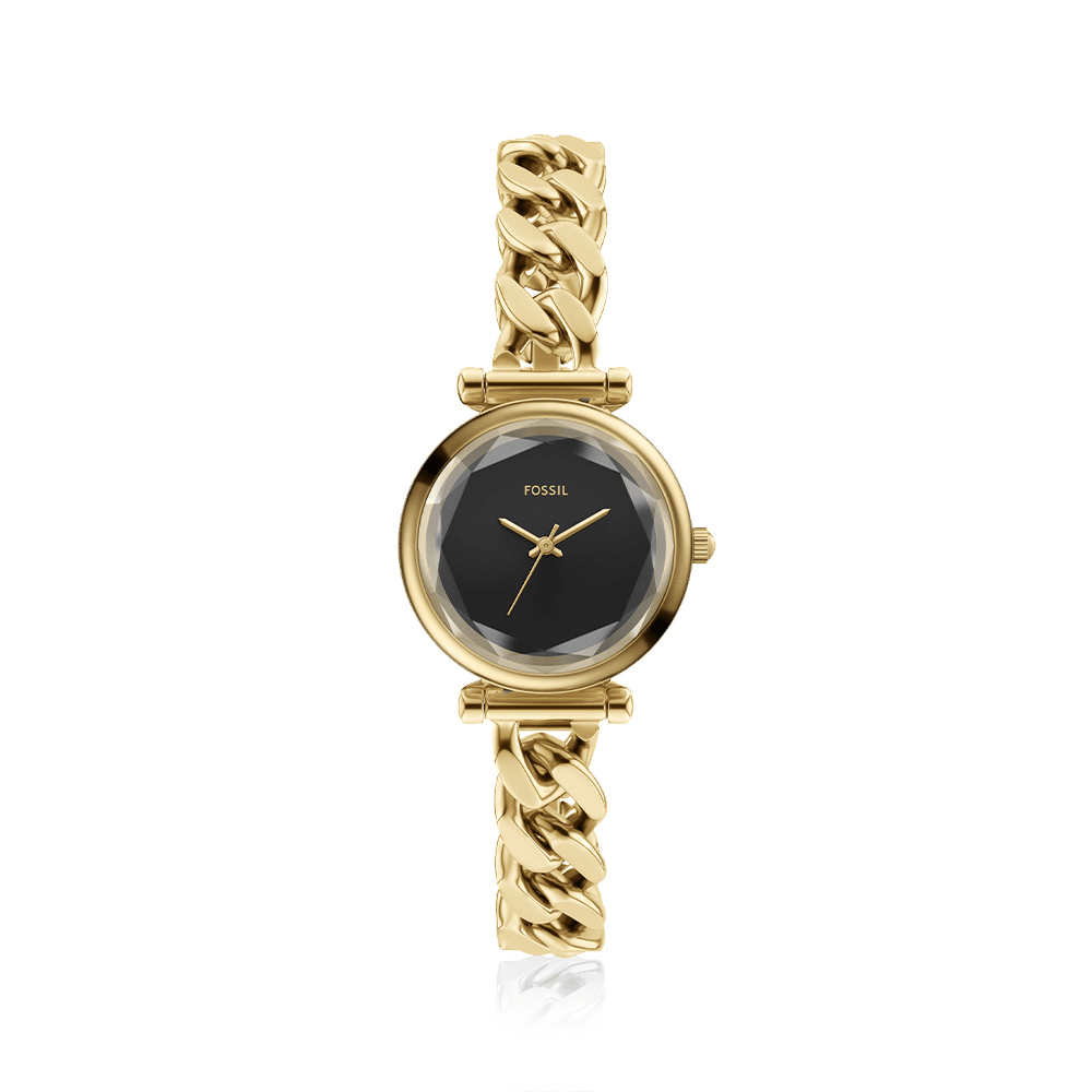 Fossil Carlie Gold Tone Watch ES5440 Watches Bevilles 