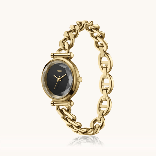 Fossil Carlie Gold Tone Watch ES5440 Watches Bevilles 