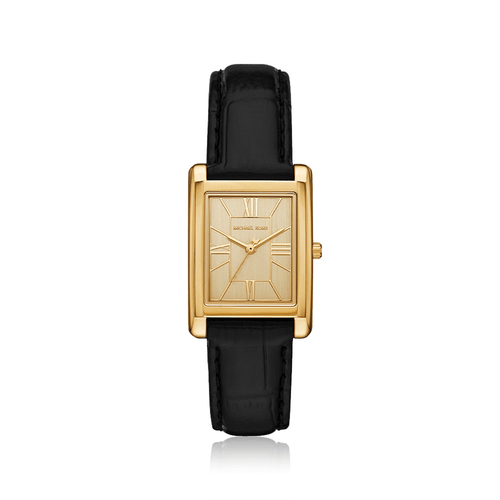 Michael Kors Essex Black Leather Watch MK4965 Watches Bevilles 