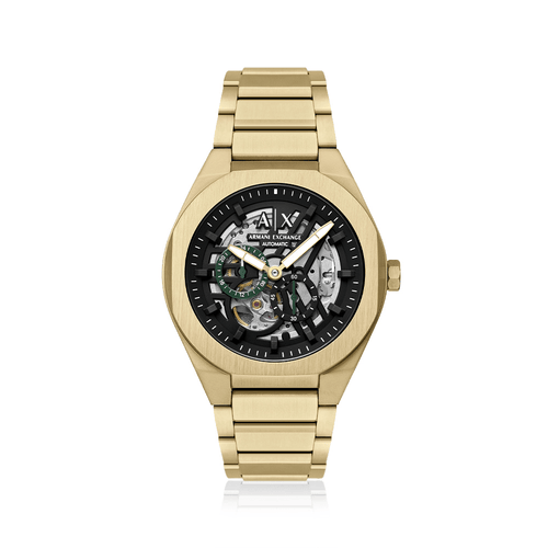 Armani Exchange Sync Automatic Gold Tone Watch AX4194 Watches Bevilles 