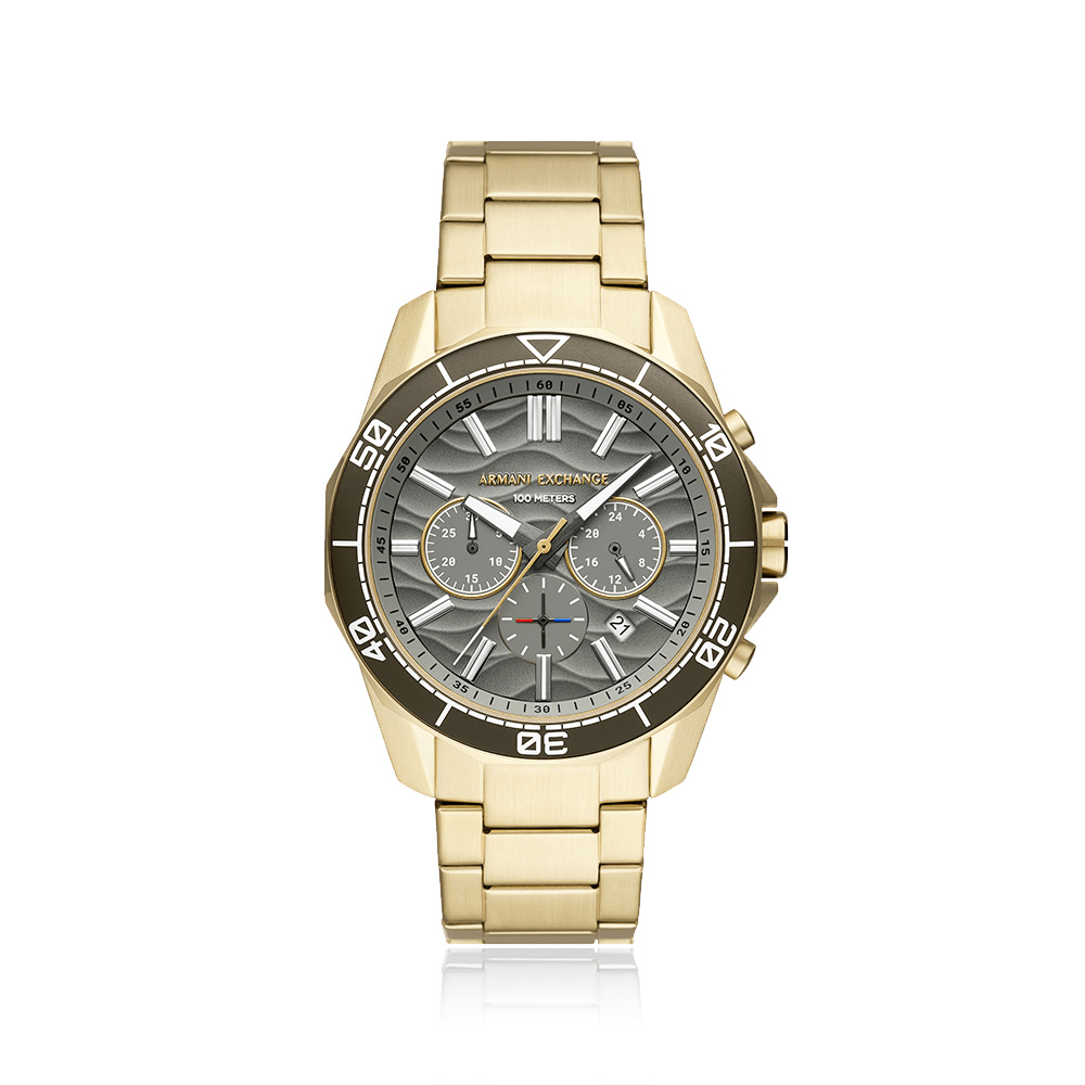 Armani Exchange Chronograph Gold Tone Watch AX1970 Watches Bevilles 