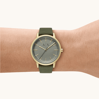 Armani Exchange Cayde Green Leather Watch AX2765 Watches Bevilles 