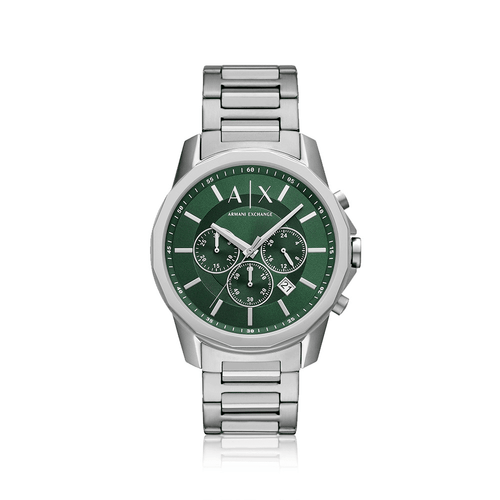 Armani Exchange Chronograph Silver Tone Watch AX1771 Watches Bevilles 