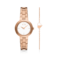 Armani Exchange Jackie Rose Gold Tone Gift Set AX7175SET Watches Bevilles 