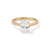 1.50ct Oval Cut Four Claw Solitaire Ring in 9kt Yellow Gold Rings Bevilles 