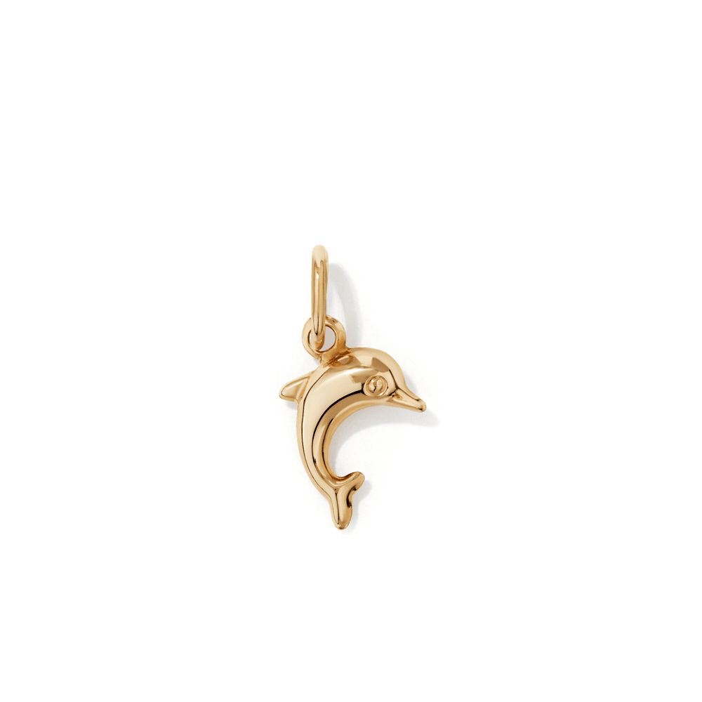 10mm Dolphin Pendant in 9kt Yellow Bonded Gold Pendants Bevilles 