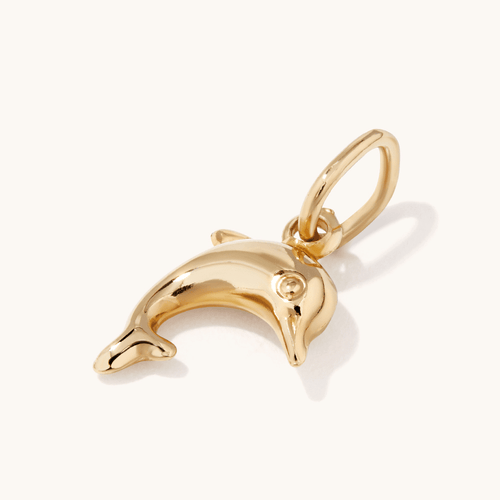 10mm Dolphin Pendant in 9kt Yellow Bonded Gold Pendants Bevilles 