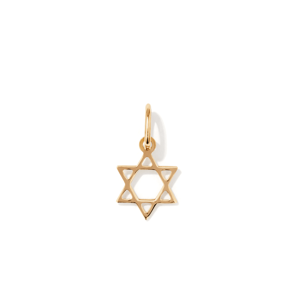 10mm Star of David Pendant in 9kt Yellow Bonded Gold Pendants Bevilles 