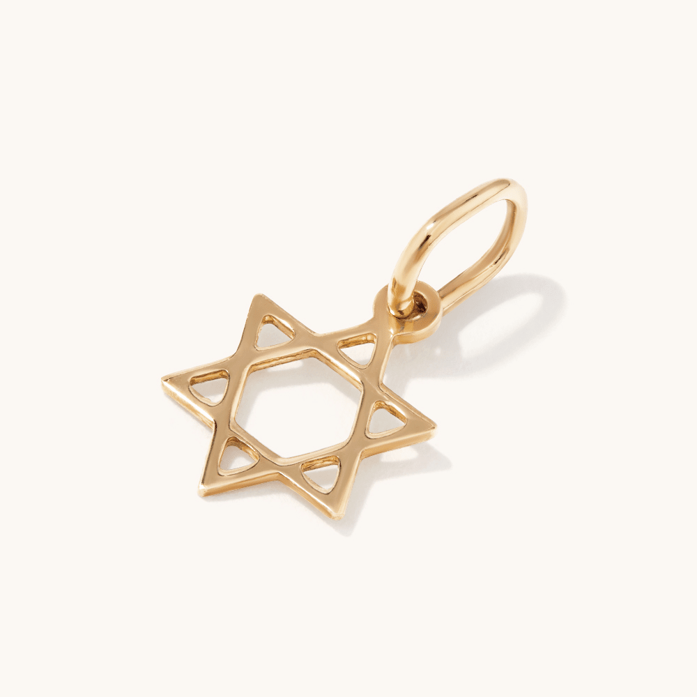 10mm Star of David Pendant in 9kt Yellow Bonded Gold Pendants Bevilles 