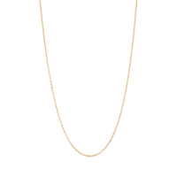 45cm Flat Cable Chain in 9kt Bonded Gold Silver Filled Necklaces Bevilles 