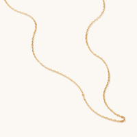 45cm Flat Cable Chain in 9kt Bonded Gold Silver Filled Necklaces Bevilles 