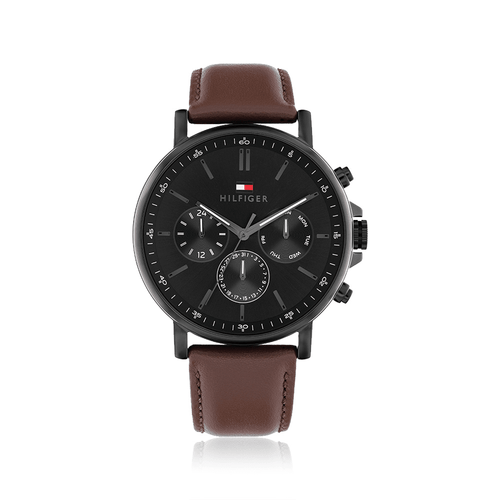 Tommy Hilfiger Tyson Multifunction Brown Leather Watch 1710704 Watches Bevilles 